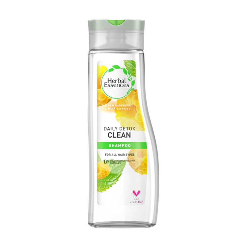 Herbal Essences Daily Detox Clean Golden Raspberry and Mint Shampoo 400ml