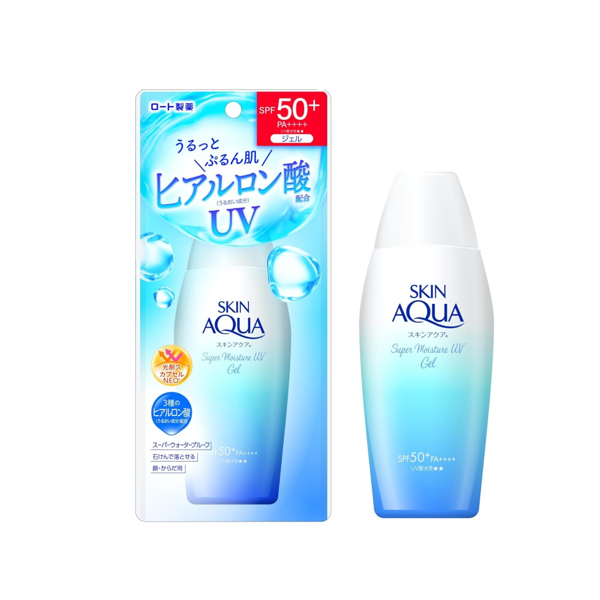 Rohto Mentholatum New Skin Aqua UV Super Moisture Gel SPF 50+ PA++++ 110g
