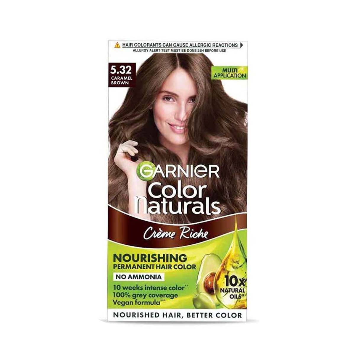 Garnier Color Naturals Shade 5.32 Caramel Brown 70ml + 60g