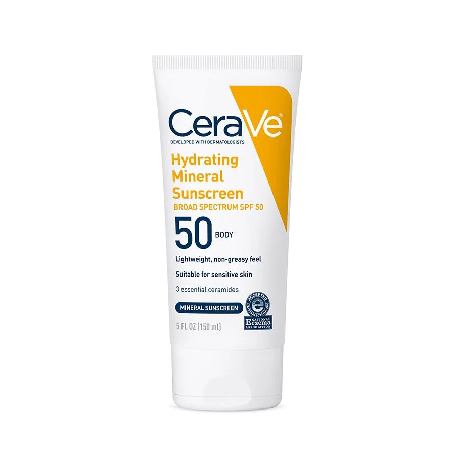 CeraVe Hydrating Mineral Body Sunscreen Broad Spectrum SPF 50