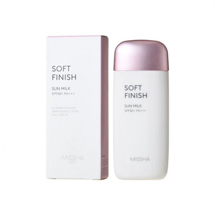 MISSHA All Around Safe Block Soft Finish Sun Milk SPF50+ PA+++ -70 ml