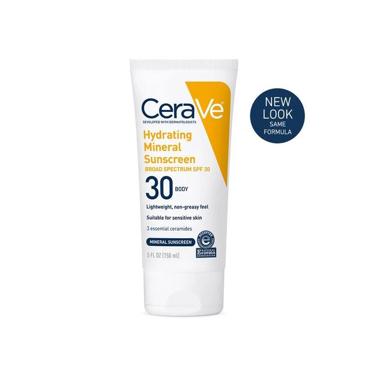 Cerave Hydrating Mineral Sunscreen SPF 30 Body Lotion -150ml