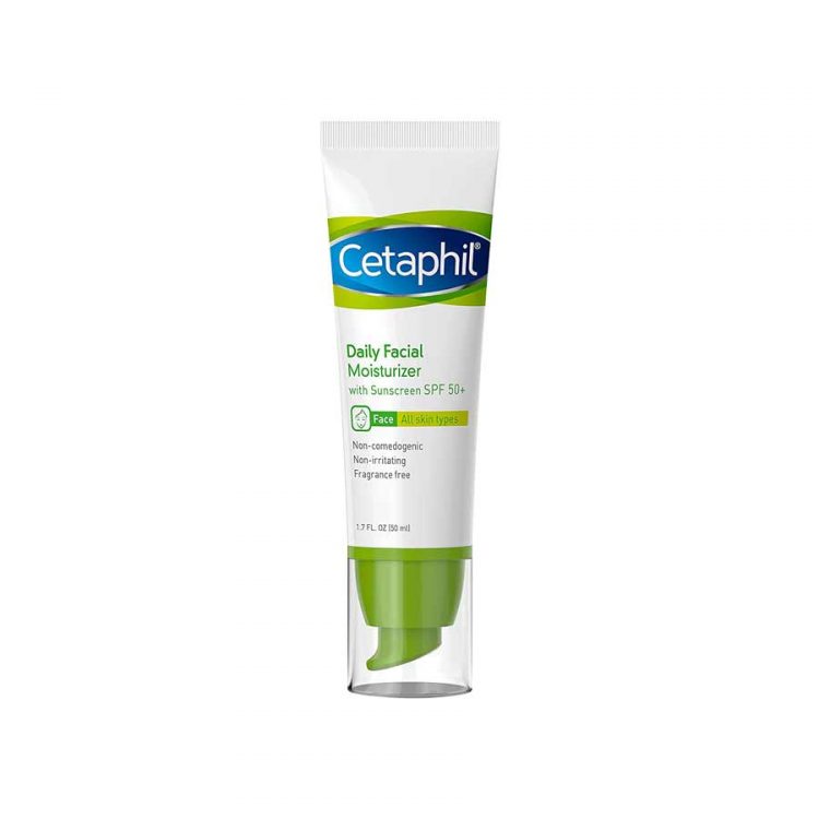 Cetaphil Daily Facial Moisturizer With Sunscreen SPF50+ For All Skin Types -50ml