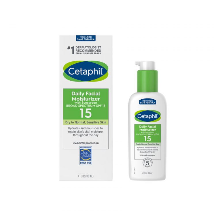 Cetaphil Daily Facial Moisturizer with Sunscreen SPF15 For Dry to Normal And Sensitive Skin 118ml