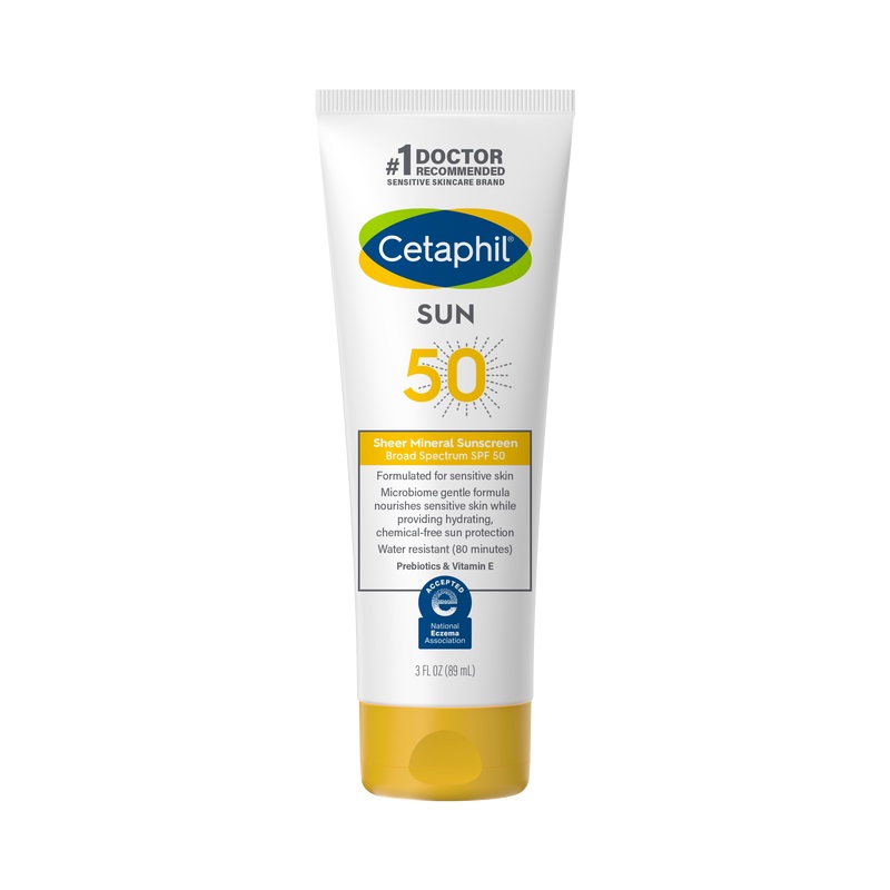 Cetaphil Sheer Mineral Sunscreen Broad Spectrum SPF 50 -89ml