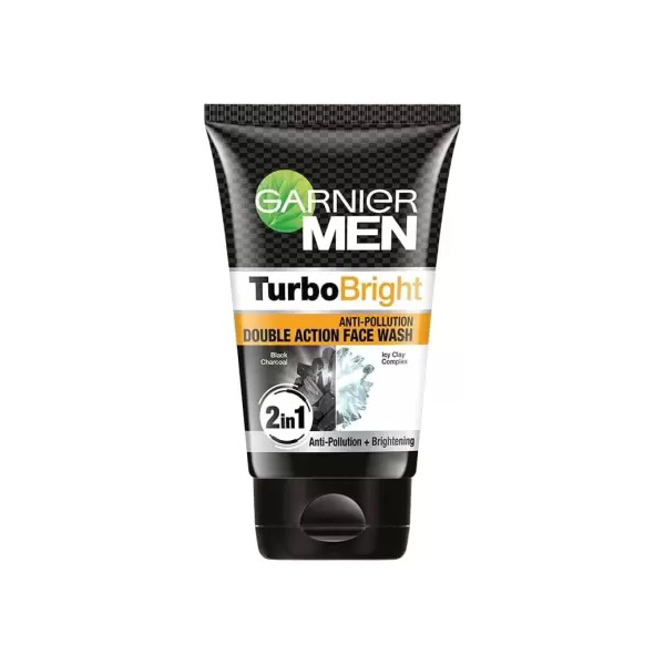 Garnier Men Turbo bright Double Action Face Wash 100gm