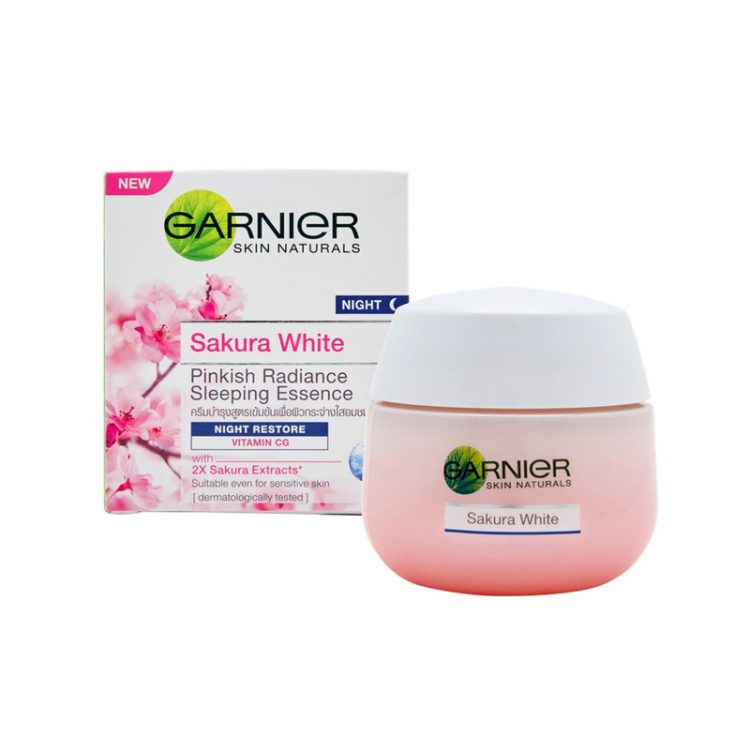 Garnier Sakura White Pinkish Radiance Sleeping Essence Night 50ml