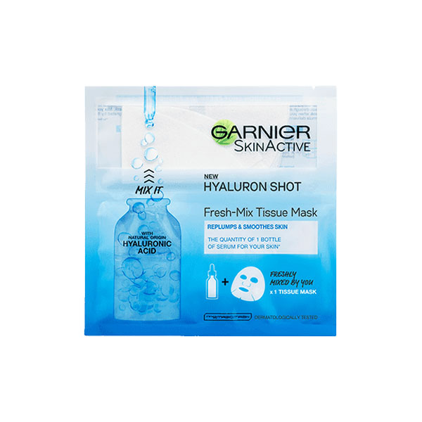 Garnier Skinactive Fresh-Mix Face Sheet Shot Mask With Hyaluronic Acid  33gm