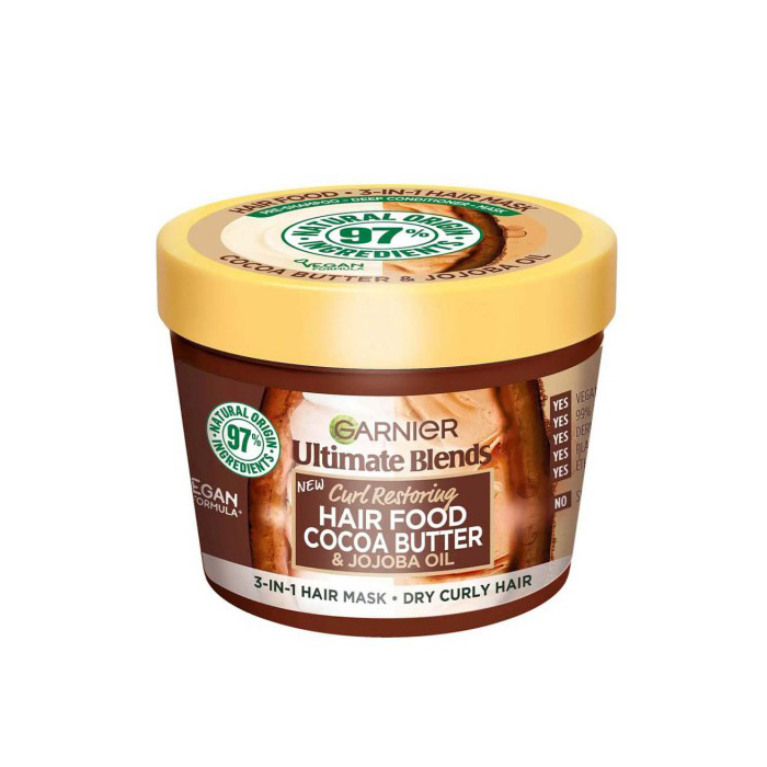 Garnier Ultimate Blends Hair Food Cocoa Butter & Jojoba Oil 3-in-1 Hair Mask 390ml