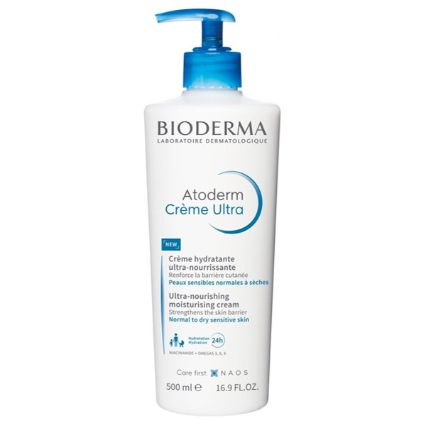 Bioderma Atoderm Ultra-Nourishing Cream for Normal to Dry Sensitive Skin 500ml