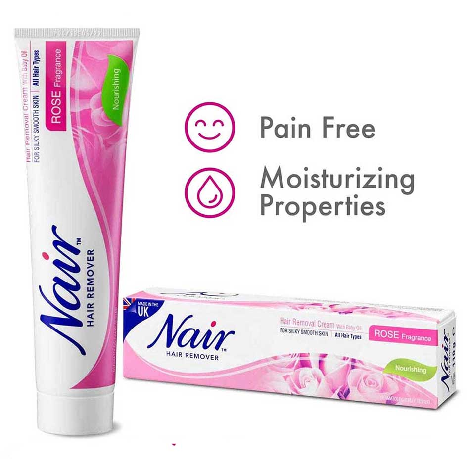 Nair hair removal cream Rose Fragrance 110gm