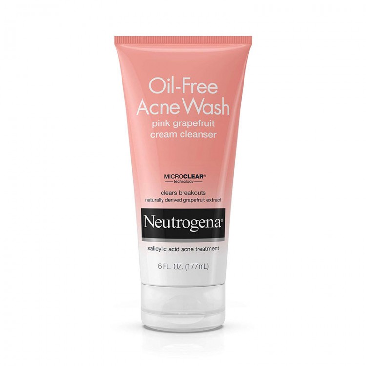 Neutrogena Oil Free Acne Wash Pink Grapefruit Cream Cleanser (177ml