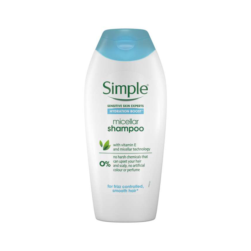 Simple Micellar Shampoo For Frizz Controlled, Smooth Hair 400ml