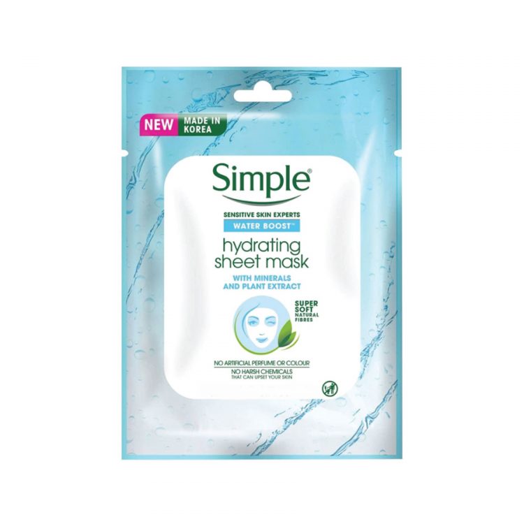 Simple Water Boost Hydrating Sheet Mask  23ml