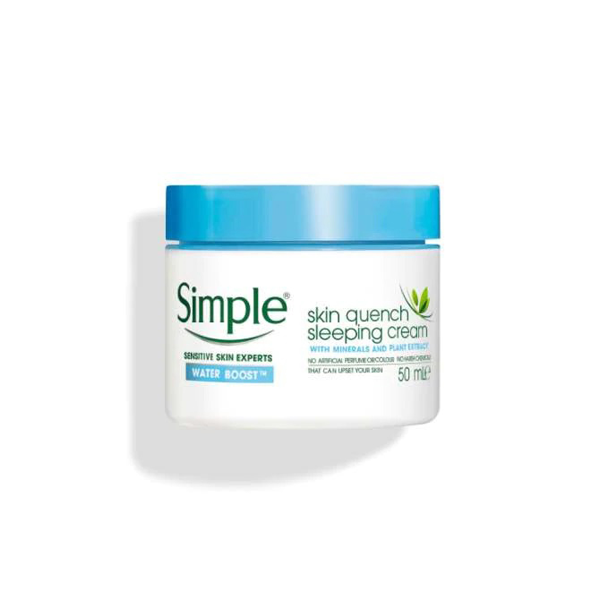 Simple Water Boost Skin Quench Sleeping Cream 50ml