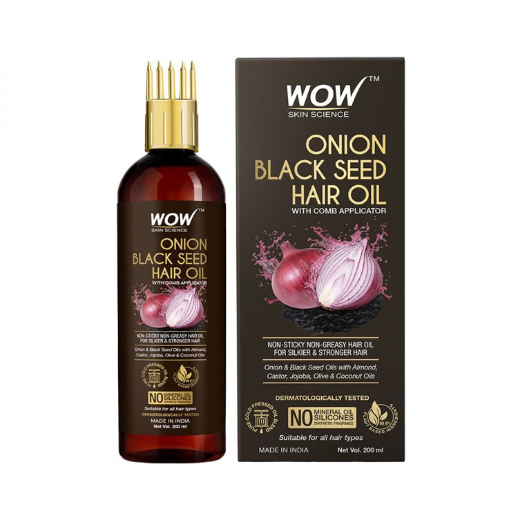 WOW SKIN SCIENCE Onion Black Seed Hair Oil -200 ml