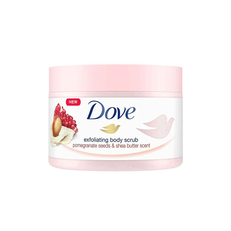 Dove Exfoliating Pomegranate Seeds & Shea Butter Scent Body Scrub 225ml