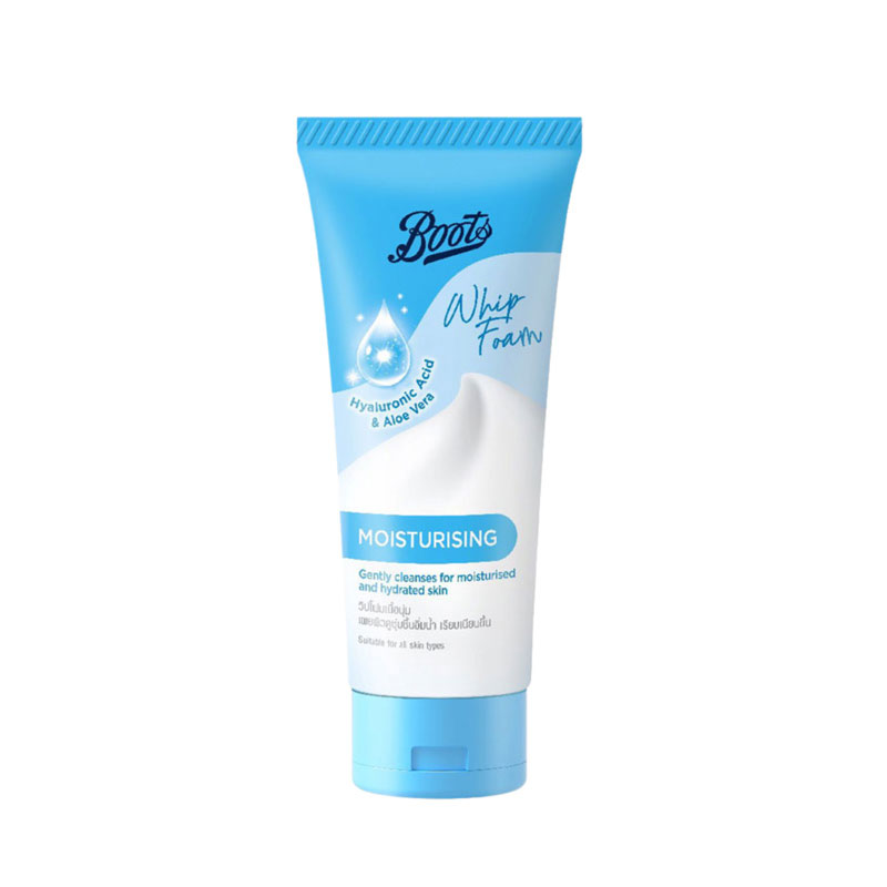 Boots Hyaluronic Acid & Aloe Vera Whip Foam Moisturising Face Wash 100ml