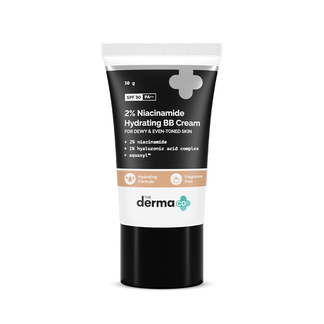 The Derma Co 2% Niacinamide Hydrating BB Cream with SPF 30 PA++ 30g