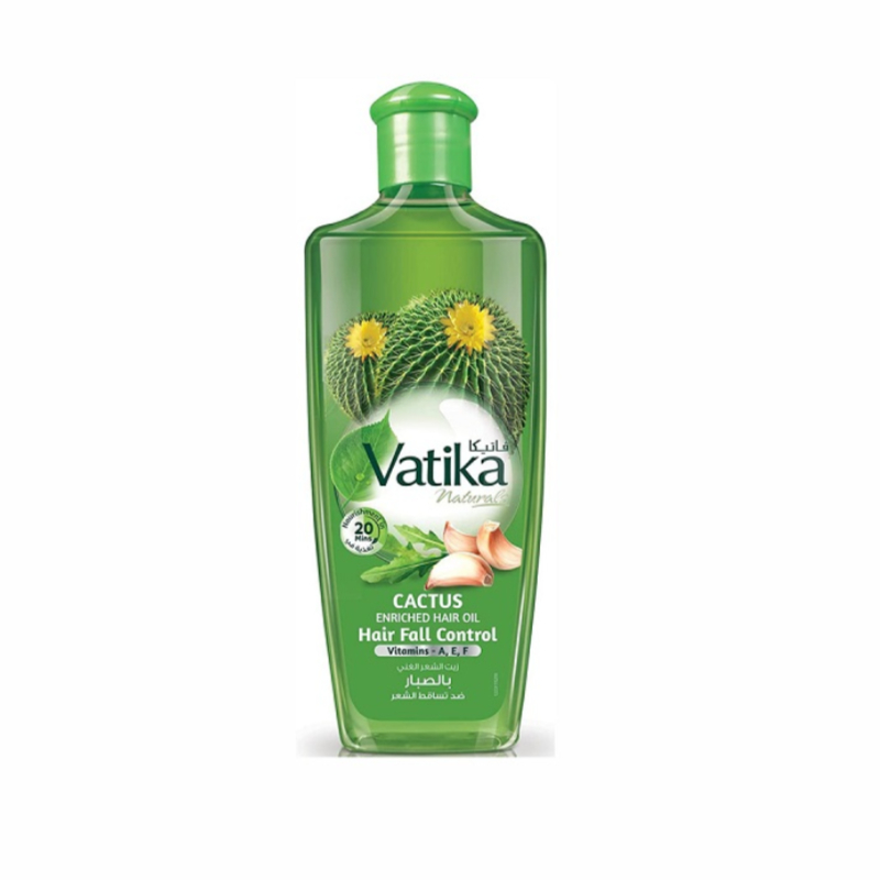 Dabur Vatika Naturals Cactus Enriched Hair Oil With Vitamin A, E, F- 300 ml