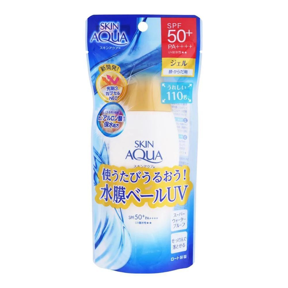 Rohto Mentholatum New Skin Aqua UV Super Moisture Gel SPF 50+ PA++++ 110g