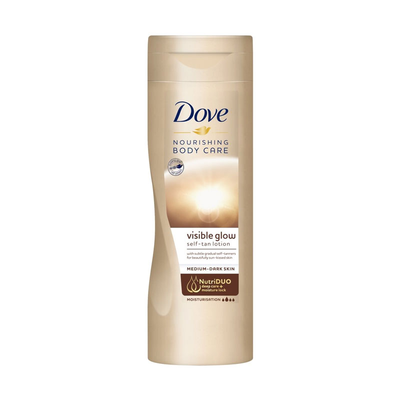 Dove Nourishing Body Care Visible Glow Self - Tan Lotion For Medium Dark Skin 400ml