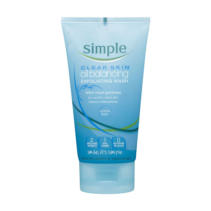 Simple Clear Skin Oil Balancing Exfoliating Wash 150ml