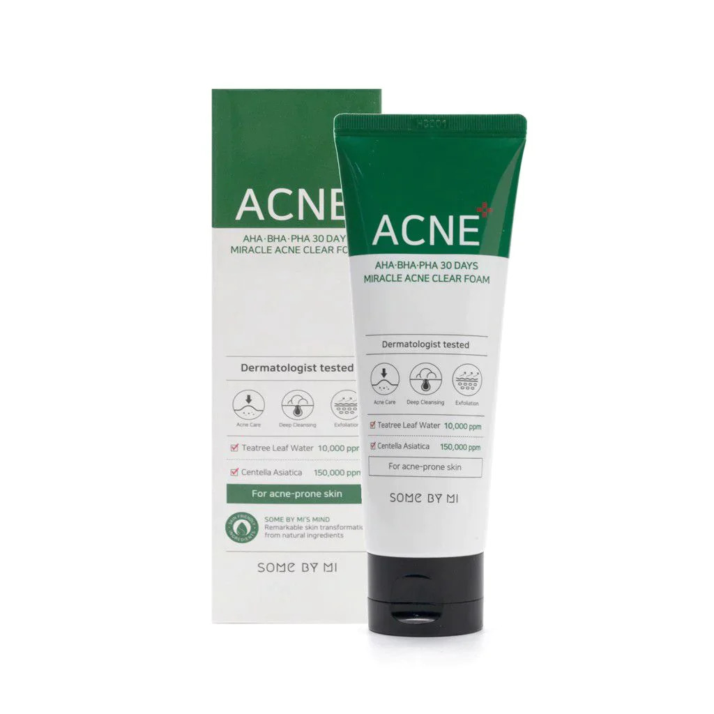 Some By Mi AHA BHA PHA 30 Days Miracle Acne Clear Foam 100ml