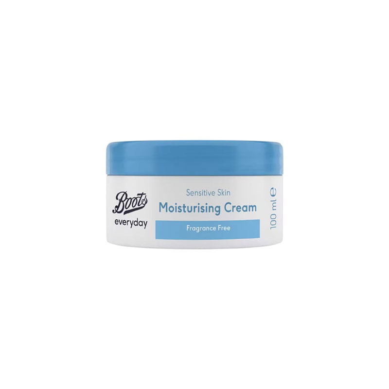 Boots Everyday Fragrance Free Moisturising Cream For Sensitive Skin 100ml